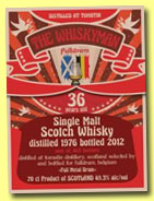 Tomatin 36 yo 1976/2012 (49,3%, The Whiskyman for Fulldram, 103 bottles) 